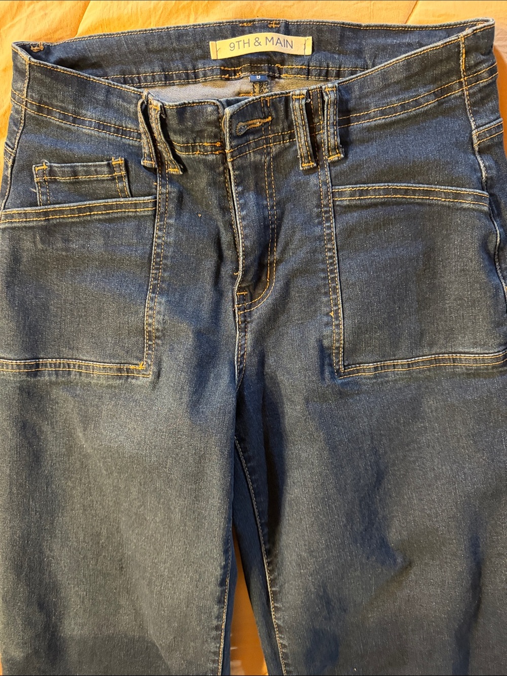 9th & Main Women's Dark Blue Wide Leg Jeans